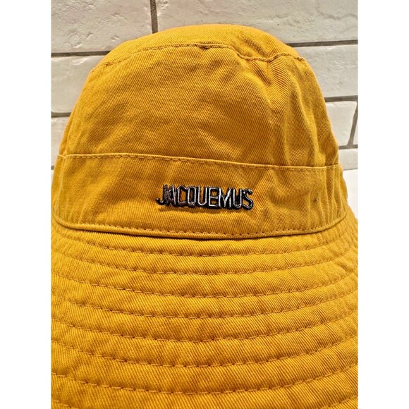 Jacquemes Le Bob Artichaut Bucket Hat In Mustard‎ Yellow main image 9